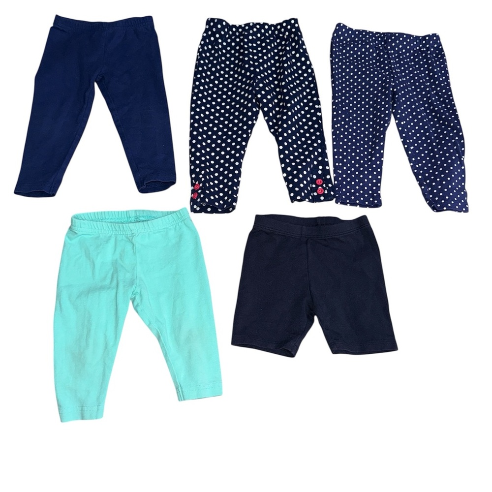12 Months Girls' Carters Clothing Bundle with Floral & Polka Dot Patterns 11 Pcs - Picture 3 of 5
